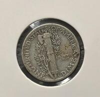 1943 & 1944 Mercury Dimes &ndash; 90% Silver, Circulated, US Coins, Adolph Weinman Design - 3