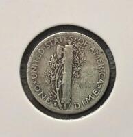 1940-S & 1941-S Mercury Dimes &ndash; 90% Silver, Circulated, San Francisco Mint, 2-Coins - 3