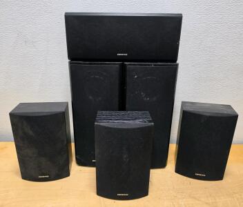 Onkyo SKF-520F, SKC-520C, SKM-520S Home Theater Speaker Set, 130W, 8 Ohms, 55 Hz&ndash;50 kHz