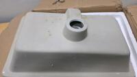 James Martin Vanities SNK-RCT-WHT Rectangular Ceramic Undermount Sink, 19.7" x 14" x 5.7" - 2