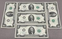2017A $2 Federal Reserve Notes, Atlanta District, 5 Uncirculated, Jefferson Portrait