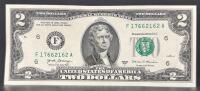 2017A $2 Federal Reserve Notes, Atlanta District, 5 Uncirculated, Jefferson Portrait - 2