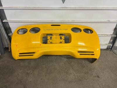 Corvette C5 Rear Bumper Cover (1997-2004), Yellow OE 10420882 with License Plate Bracket