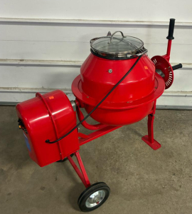 Central Machinery Mini Cement Mixer 1.25 Cu. Ft, 1/4 HP, 120V, 1200 RPM, Model 91907