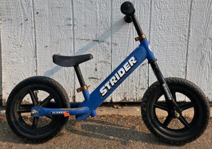 Strider 12 Classic Balance Bike, Blue, Steel Frame, 12" Wheels, No-Pedal Design