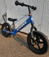 Strider 12 Classic Balance Bike, Blue, Steel Frame, 12" Wheels, No-Pedal Design - 2