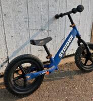 Strider 12 Classic Balance Bike, Blue, Steel Frame, 12" Wheels, No-Pedal Design - 3