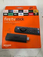 Brand New Fire TV Stick, Working ZTE Flip Phone, 256MB USB Drive, Brand New iHome Speaker - 12
