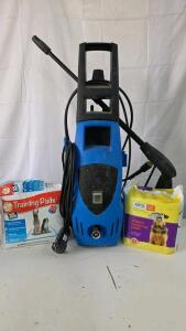Working Pacific Hydrostar 1650 PSI Electric Pressure Washer With Spray Wand, Pet All Star & ASPCA Pads Bundle
