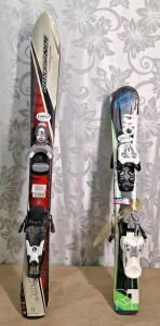 (1) Pair Of Rossignol Junior RPM Kids Skis With Bindings, 90Cm & (1) Pair Of Volkl RTM Jr Kids Skis, 70Cm