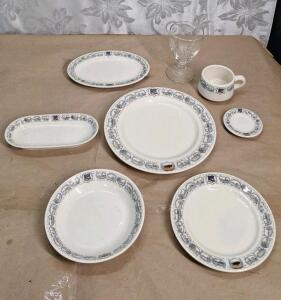 (7) Pieces Of Vintage Union Pacific Railroad Dining China
