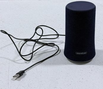 Soundcore Flare Bluetooth Speaker, 12H Battery, IPX7 Waterproof, USB Cable, 360&deg; Sound, Black