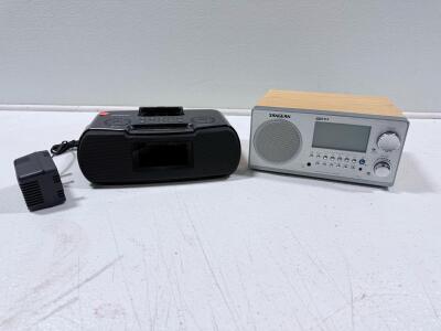 Sangean Tabletop And Clock Radios Bundle &ndash; Digital Display, AM/FM, AC Power, Presets