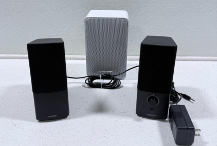 Bose Companion 2 Multimedia Computer Speakers, Black With Power Adapter, Volume Control