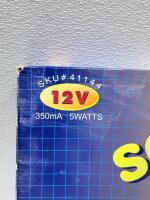 5W 12V Monocrystalline Solar Panel, SKU#41144, 0.35A Output, IP65 Rated - 2