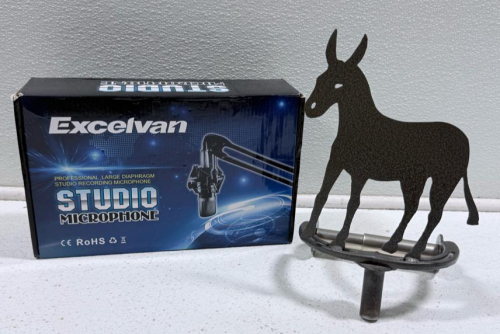 Excelvan Studio Microphone | Large Diaphragm Cardioid Condenser, Boxed, CE/RoHS Certified