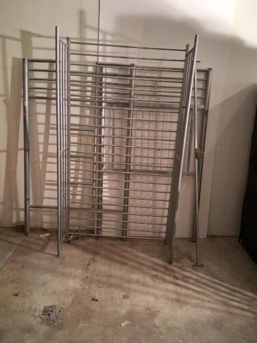 Gray Loft bed Frame