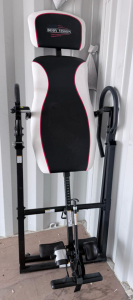 Body Vision Inversion Table, Adjustable Height, 250 lb Capacity, Steel Frame, Folds For Storage