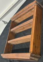 Wall-Mounted Wooden Display Shelf With 3 Shelves, Approx. 25.2" H x 20.8" W x 3.3" D - 2