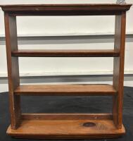 Wall-Mounted Wooden Display Shelf With 3 Shelves, Approx. 25.2" H x 20.8" W x 3.3" D - 3