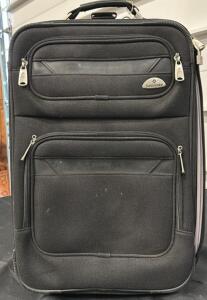 Samsonite Softside Rolling Carry-On Suitcase, Black, 22"x14"x9", 2-Wheel, Expandable