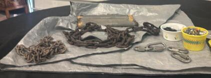 Industrial Hardware: Steel Chains, Threaded Pipes, Quick Links, Assorted Fasteners