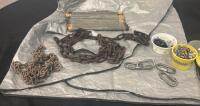 Industrial Hardware: Steel Chains, Threaded Pipes, Quick Links, Assorted Fasteners - 2