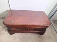 Solid Wood Coffee Table with 2 Drawers, Traditional Design, 47.2" x 23.6" - 2