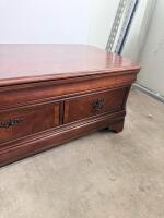 Solid Wood Coffee Table with 2 Drawers, Traditional Design, 47.2" x 23.6" - 6
