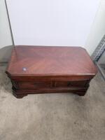 Solid Wood Coffee Table with 2 Drawers, Traditional Design, 47.2" x 23.6" - 7