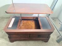 Solid Wood Coffee Table with 2 Drawers, Traditional Design, 47.2" x 23.6" - 8