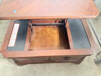 Solid Wood Coffee Table with 2 Drawers, Traditional Design, 47.2" x 23.6" - 9