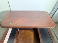 Solid Wood Coffee Table with 2 Drawers, Traditional Design, 47.2" x 23.6" - 10