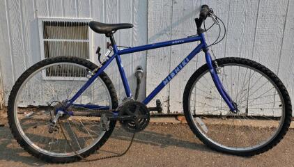 Nishiki Bravo Mountain Bike, 26" Wheels, 18-Speed, Steel Frame, Blue, Rigid Fork