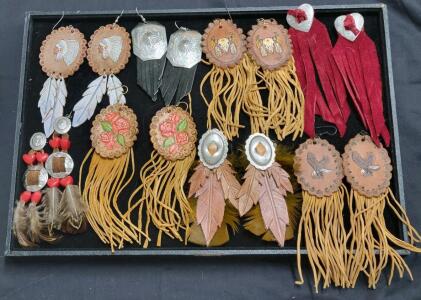 (8) Assorted Native American Style Earrings