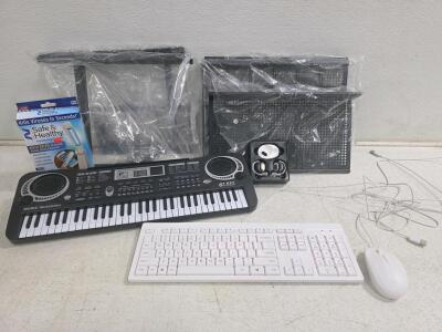 Small Travel Keyboard, Farm tool storage shelf, wired keyboard and mouse