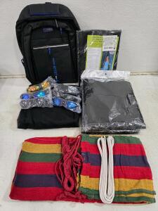 Outdoor Gear Bundle: Sport Backpack, 6 Sunglasses, Mosquito Nets, Hammock backdoor bug screen
