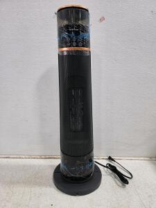 Brand new Ceramic Tower Heater with Humidifier, Remote Control, 1500W, Adjustable Thermostat, Black/Copper