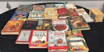 24 Books: Danielle Steel, Kristin Hannah, Chicken, Diabetic & Crock-Pot Cookbooks