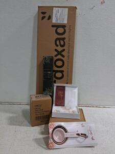 Funko Pop White Lotus Tanya, Jade Roller Set, Measuring Cups, Salon Blowout Brush & Doxad Box