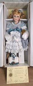 (1) Vintage 22" Tall "Annie" Porcelain Doll By Kingstate Corp The Prestige Collection <br/>