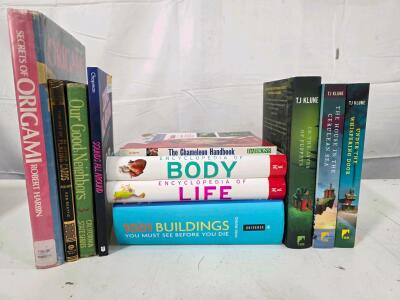 TJ Klune, Encyclopedias, 1001 Buildings, Origami, Guides, And More
