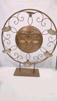 Decorative Metal Wine Rack, Sun Face Candle Holder, Copper Garden Stake, IDEAL Tuff-Rod Accessory - 4
