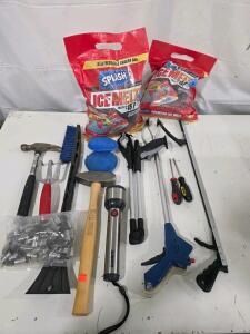 SPLASH Ice Melt, New Craftsman Bits, Garrity Flashlight, Grabbers, And Hand Tools