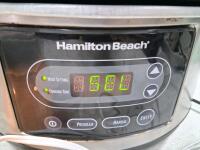 Hamilton Beach Digital Slow Cooker, 4.5 Qt, Stainless Steel, Plus Assorted Kitchenware (Turns On) - 3