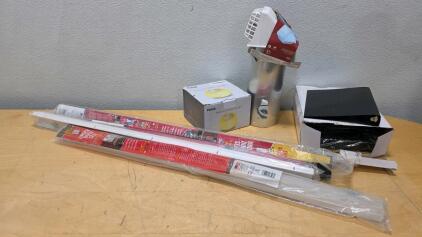 American Lighting LED Complete 2 Light Bars & Estink Wake Up Light, Mixed Electric Lot