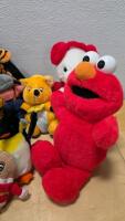 Assorted Plush Toy Lot - Elmo, Tigger, Ty Bear, Horse, Characters & Animals - 2