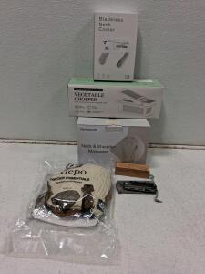 Bundle: Bladeless Neck Cooler T36, Pentasmart Massager, Tektoyz Multi-tool, Vegetable Chopper, Alepo Winter Set
