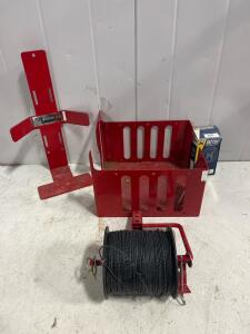 Commercial TrimmerTrap Trimmer Rack Set w/ Tanaka .095" 685' Line Spool & Hastings LF305