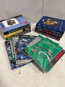 Lot of Vintage Automotive Parts Catalogs Bosch, Pennzoil, Mobil 1, Raybestos, 1988&ndash;2002, Filters & Sensors